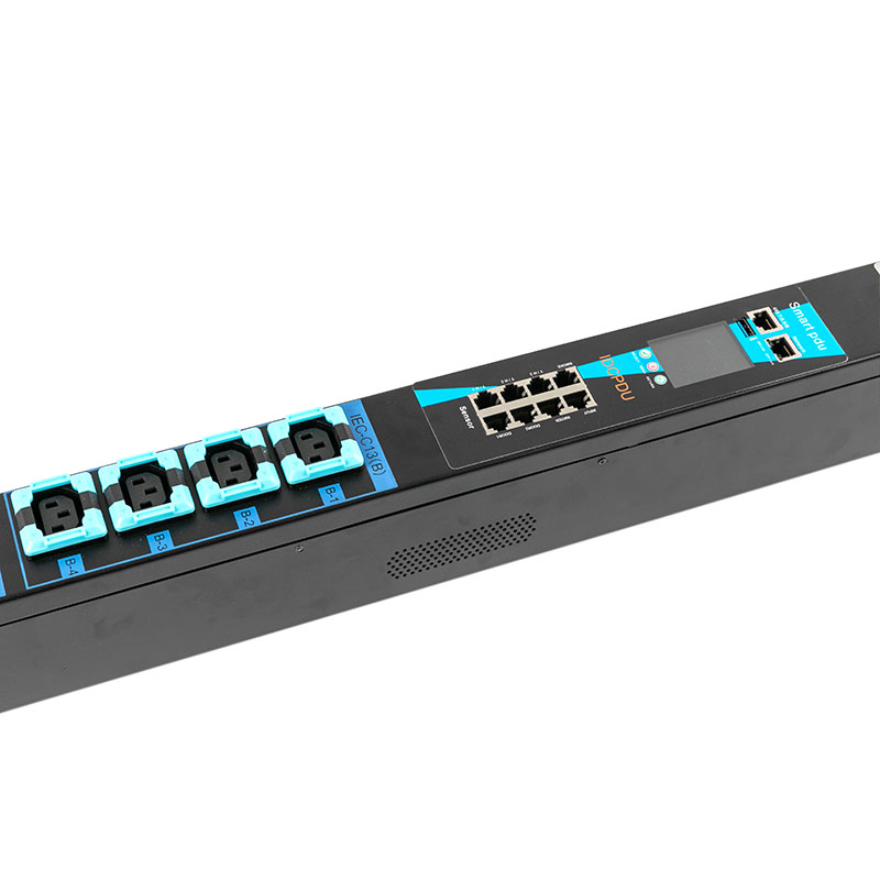 16 Çıkışlı C13 C19 ABD Dikey TCP/IP Sensör Kesici eco Smart Rack Pdu