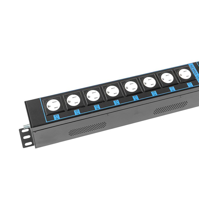 16 Çıkışlı C13 C19 ABD Dikey TCP/IP Sensör Kesici eco Smart Rack Pdu