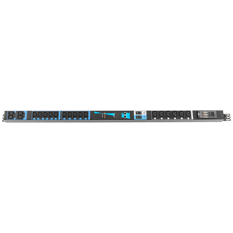 20 Çıkışlı C13 C19 Dikey TCP/IP Sensör eco Smart Rack Pdu