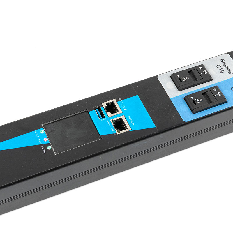 20 Çıkışlı C13 C19 Dikey TCP/IP Sensör eco Smart Rack Pdu